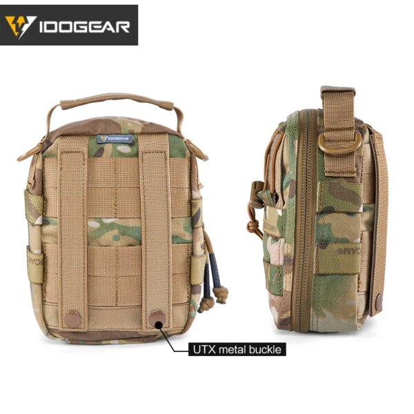 pochette medicale tactique MOLLE, pochette utilitaire de premiers secours Airsoft chasse – Image 2