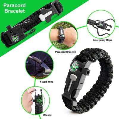 Kit de premiers secours équipement de survie d'urgence