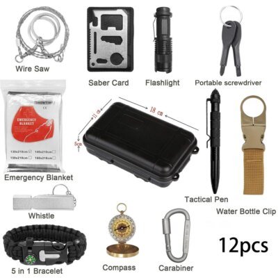 Kit de premiers secours équipement de survie d'urgence