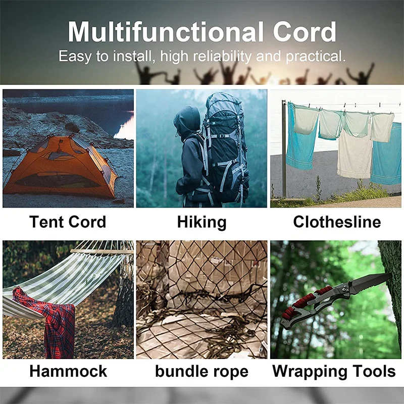 Paracorde 550 vert armée, noir, corde d'escalade – Image 6