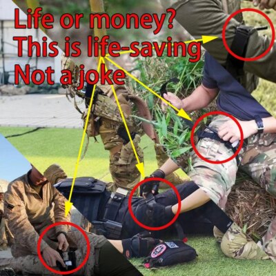 kit de survie militaire premier secours de survie Molle