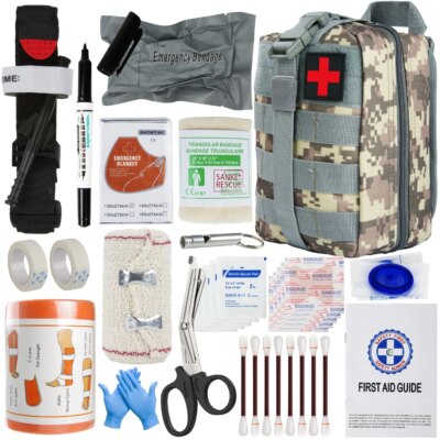 kit de survie militaire premier secours de survie Molle