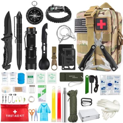 kit de survie complet d'urgence SOS en plein Air