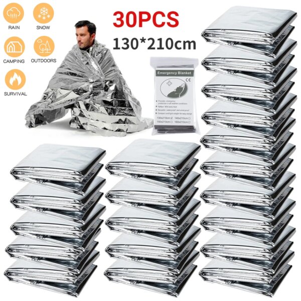 Couverture militaire de survie en cas d'urgence, imperméable
