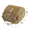 Sac de rangement pour casque tactique, sac de rangement rembourré pour casque Airsoft
