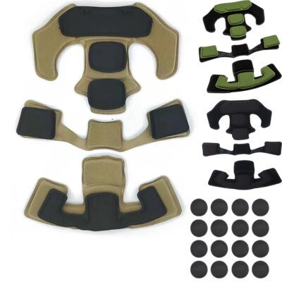 7205-cd4855.jpg Coussin en mousse à mémoire de forme pour casque tactique, tapis de protection, Kit de rembourrage pour équipe, wdfast Mich Airsoft, accessoires