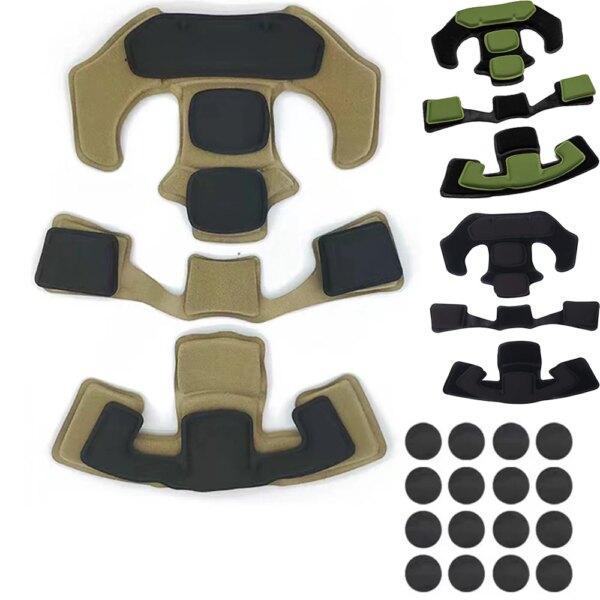 Coussin en mousse à mémoire de forme pour casque tactique, tapis de protection, Kit de rembourrage pour équipe, wdfast Mich Airsoft, accessoires