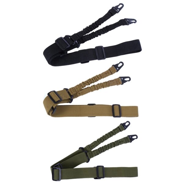 Sangle d'épaule pour fusil tactique à point unique en nylon pour airsoft, ajustable – Image 2