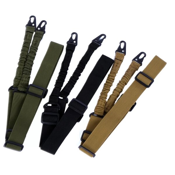 Sangle d'épaule pour fusil tactique à point unique en nylon pour airsoft, ajustable