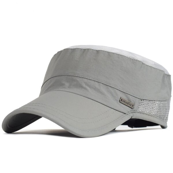 Casquette de Sport de plein air en maille à séchage rapide, casquette militaire pour hommes – Image 3