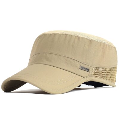 Casquette de Sport de plein air en maille à séchage rapide, casquette militaire pour hommes