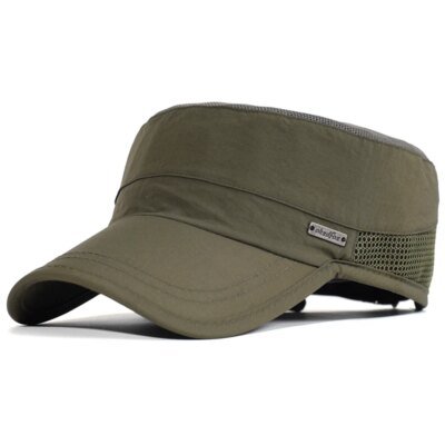 Casquette de Sport de plein air en maille à séchage rapide, casquette militaire pour hommes