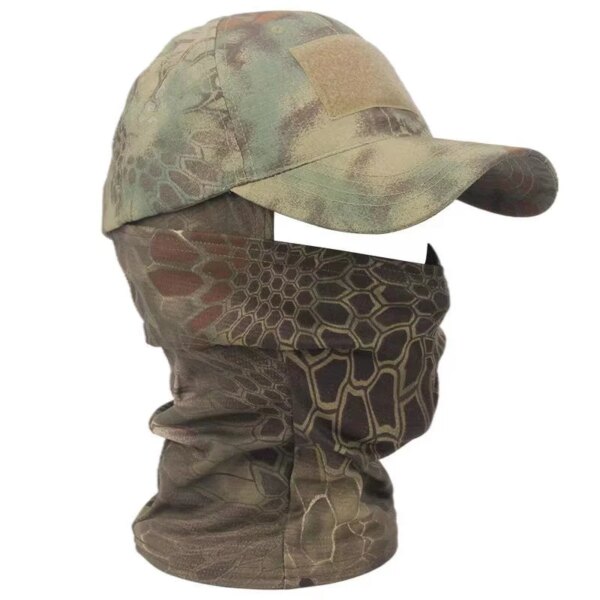 Casquette de Baseball à capuche militaire tactique pour hommes et femmes, chapeaux de soleil à rabat d'été – Image 4