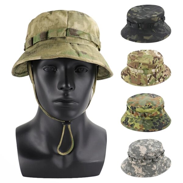 Chapeaux de Camouflage militaire Boonie, chapeau seau d'été pour hommes et femmes