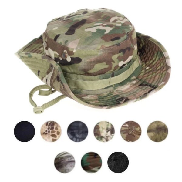 Casquette de Camouflage tactique Boonie, chapeaux militaires, casquettes d'armée, plein air