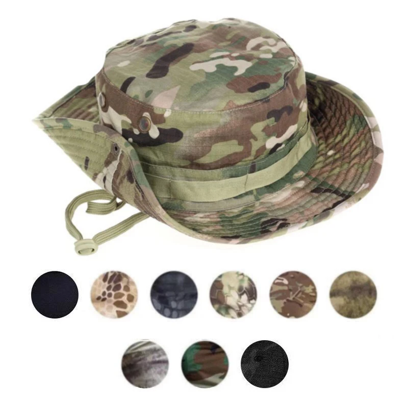 Casquette de Camouflage tactique Boonie, chapeaux militaires, casquettes d'armée, plein air – Image 5