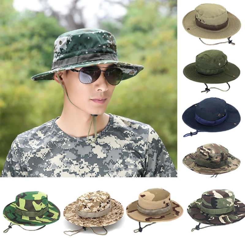 Casquette de Camouflage tactique Boonie, chapeaux militaires, casquettes d'armée, plein air