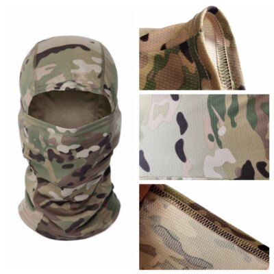 Cagoule de Camouflage tactique, masque facial complet, Ski, cyclisme, armée de chasse, écharpe