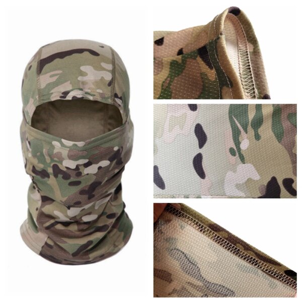 Cagoule de Camouflage tactique, masque facial complet, Ski, cyclisme, armée de chasse, écharpe – Image 6