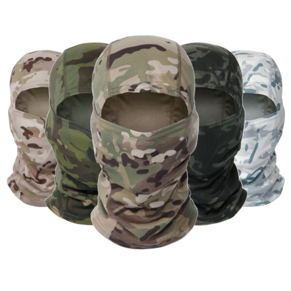 Cagoule de Camouflage tactique, masque facial complet, Ski, cyclisme, armée de chasse, écharpe