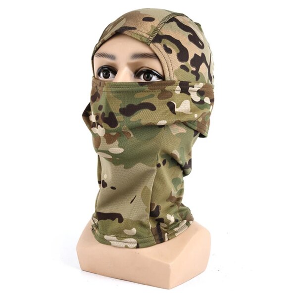 Cagoule de Camouflage tactique, masque facial complet, Wargame CP, chapeau militaire de chasse