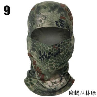 Cagoule de Camouflage tactique, masque facial complet, Ski, cyclisme, armée de chasse, écharpe