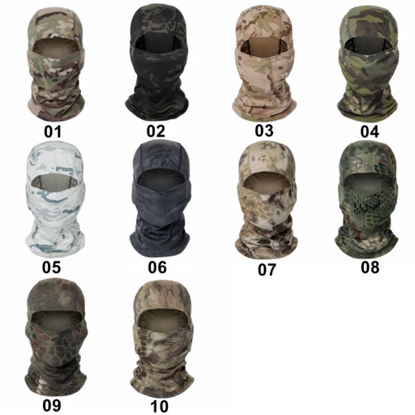 Cagoule tactique, 20 couleurs, Bandana de ski, visage complet, écharpe de cou, tête – Image 4