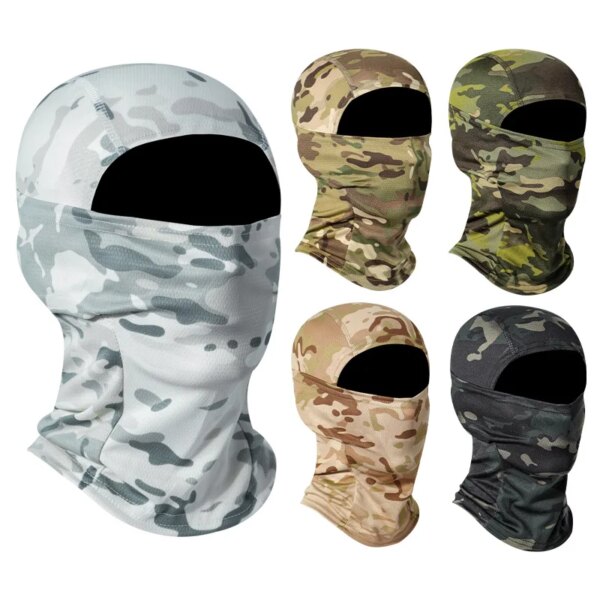 Cagoule tactique, 20 couleurs, Bandana de ski, visage complet, écharpe de cou, tête