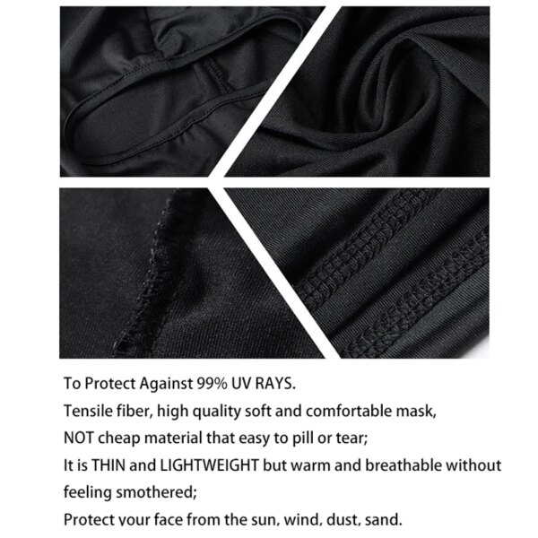 Cagoule de protection solaire pour l'extérieur, masque facial complet, tactique, militaire – Image 5