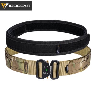 Ceinture Tactique 2 Pouces à Boucle Métallique pour Homme, Décrochage facile