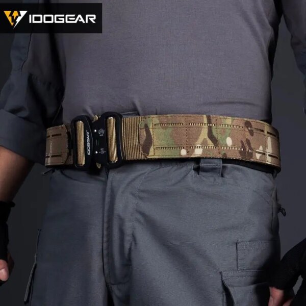 Ceinture Tactique 2 Pouces à Boucle Métallique pour Homme, Décrochage facile