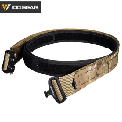 Ceinture Tactique 2 Pouces à Boucle Métallique pour Homme, Décrochage facile