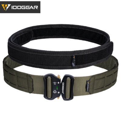 Ceinture Tactique 2 Pouces à Boucle Métallique pour Homme, Décrochage facile