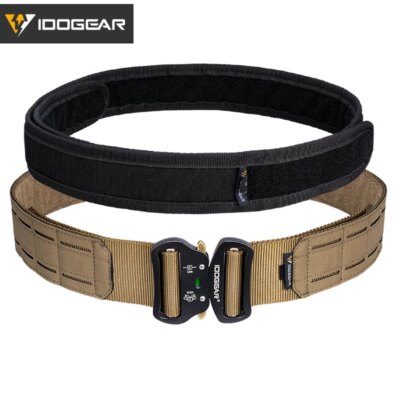 Ceinture Tactique 2 Pouces à Boucle Métallique pour Homme, Décrochage facile