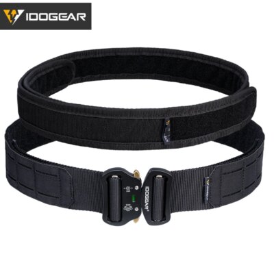 Ceinture Tactique 2 Pouces à Boucle Métallique pour Homme, Décrochage facile