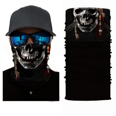 Masque facial de cyclisme, couvre-chef coupe-vent, casquette cagoule camouflage