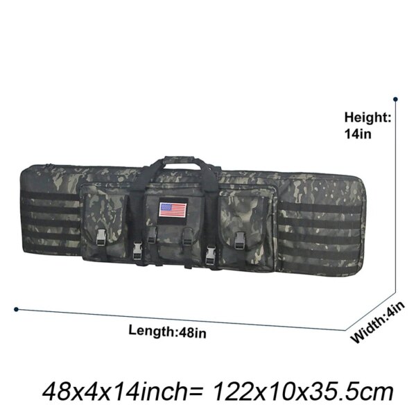 Étui à Double fusil tactique de 32 38 42 48 pouces, sac à dos pour fusil militaire Molle – Image 6