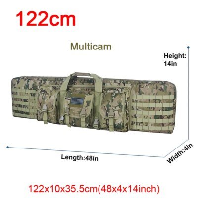 Étui à Double fusil tactique de 32 38 42 48 pouces, sac à dos pour fusil militaire Molle