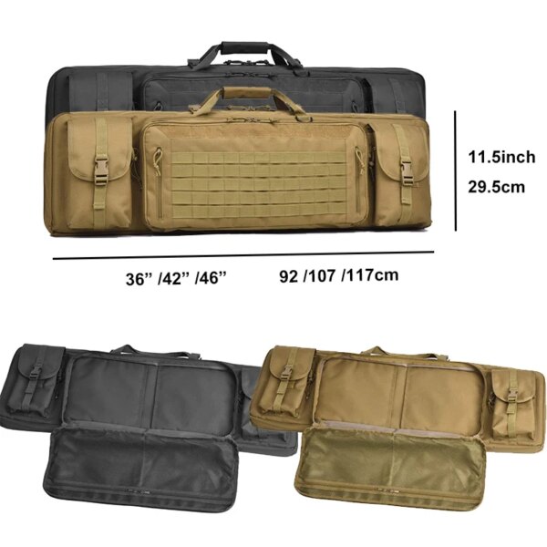 Sac à dos militaire tactique de l'armée, 36/42/46 pouces, Double fusil de chasse – Image 2