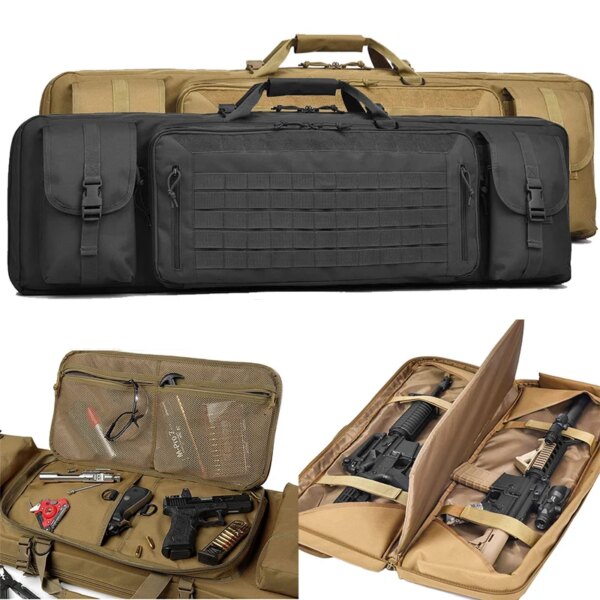 Sac à dos militaire tactique de l'armée, 36/42/46 pouces, Double fusil de chasse