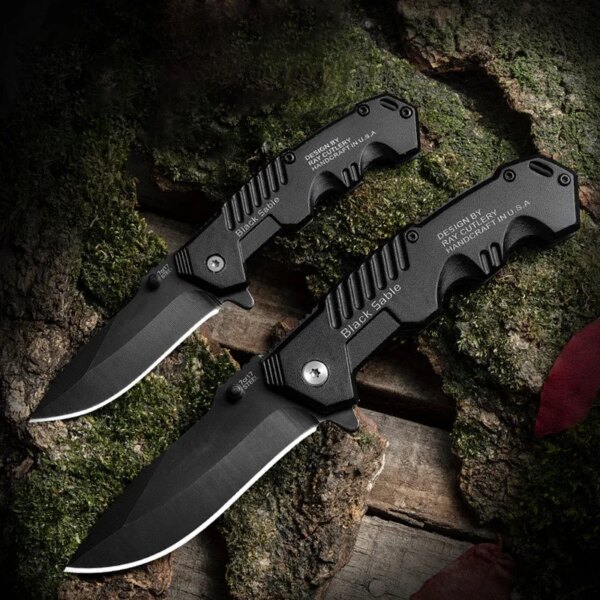 Couteau pliant de chasse, 2 Styles, couteaux de survie tactiques – Image 6