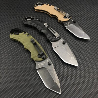 Kersaw Shuffle II 8750 Mini couteau de chasse pliable manuel Blackwash Tanto bord uni 8Cr13Mov lame tactique couteaux EDC de survie