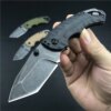 Kersaw Shuffle II 8750 Mini couteau de chasse pliable manuel Blackwash Tanto bord uni 8Cr13Mov lame tactique couteaux EDC de survie