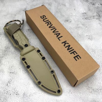 8515-ad395a.jpg Topps M01 couteau militaire tactique à lame fixe AUS-8A acier poignée en Nylon couteaux de survie au Combat