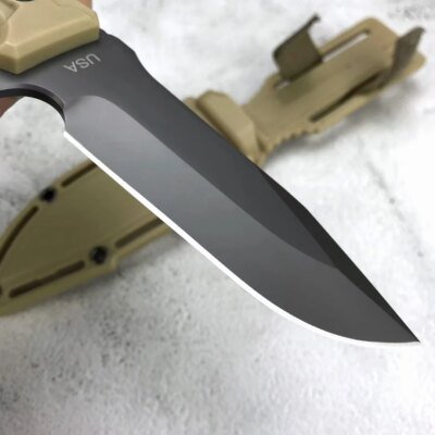 8515-c6a2b2.jpg Topps M01 couteau militaire tactique à lame fixe AUS-8A acier poignée en Nylon couteaux de survie au Combat