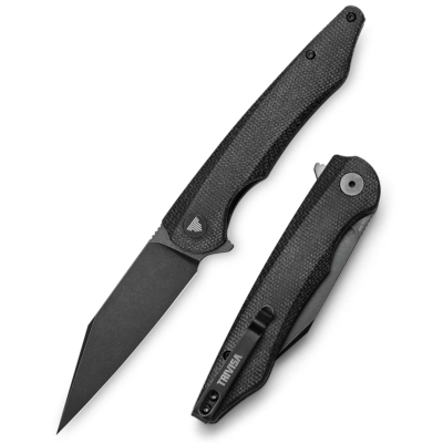 couteau de chasse de poche pliant EDC, couteaux d'extérieur pliables avec lame en acier de 3.7