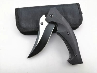 8599-740568.jpg couteau de poche tactique pliant KH03, lame D2 G10, manche Ă roulement Ă billes