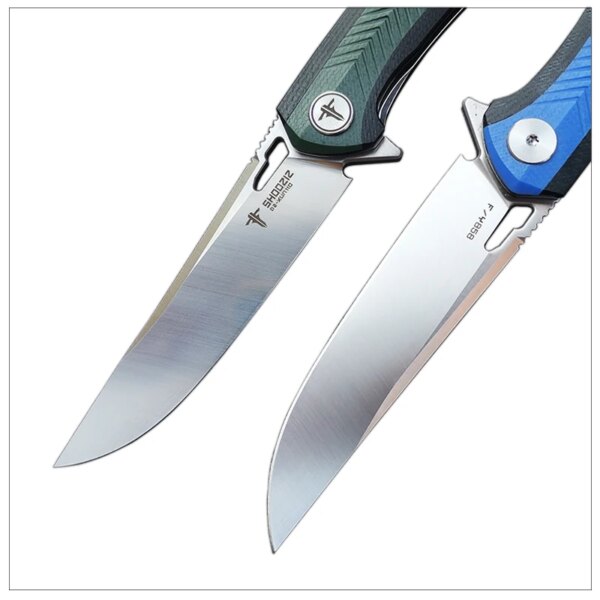 couteau pliant XUN110, couteaux de poche tactiques d'extérieur, poignée D2 en acier G10 – Image 3