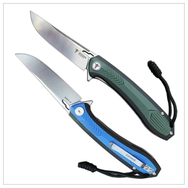 couteau pliant XUN110, couteaux de poche tactiques d'extérieur, poignée D2 en acier G10 – Image 5