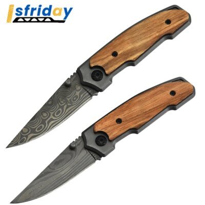 8706-e7effe.jpg Couteau de poche pour l'extérieur, motif damas pour Camping, autodéfense, alpinisme